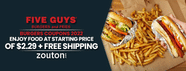 Five Guys Coupons Coupon Codes Up To 20 Off September 2022