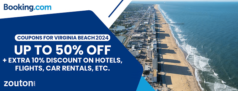 Booking.com Coupons For Virginia Beach 2024 | Save Up To 50% + Extra 10% Discount On Hotels, flights, car rentals, etc