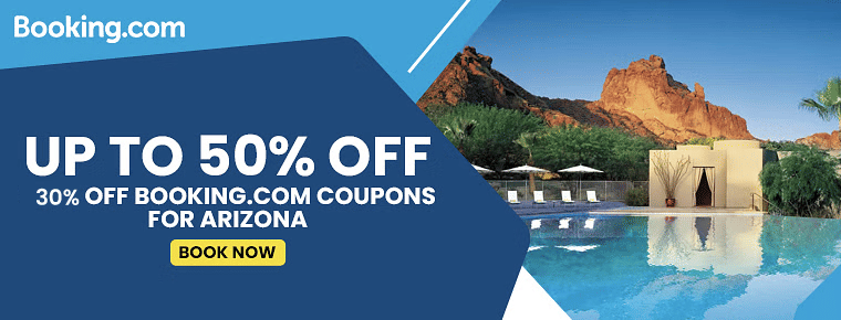 Booking.Com Coupons For Arizona | Up To 50% + 10% Off