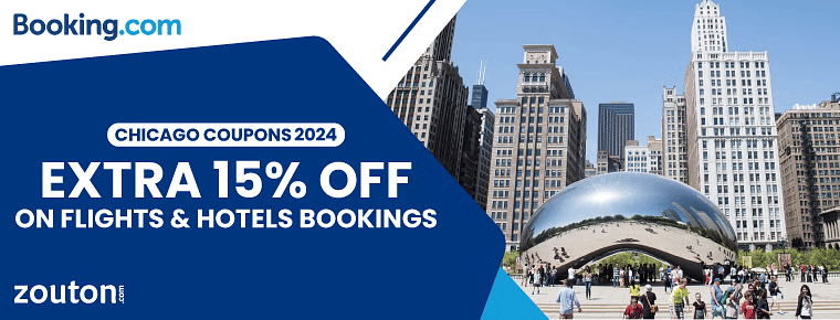 Booking.Com Chicago Coupons 2024 | Extra 15% Off On Flights & Hotels Bookings