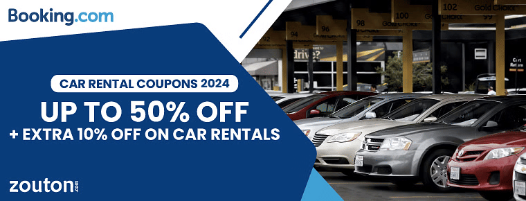 Booking.Com Car Rental Coupons | January Edition | Up To 50% + Extra 10% Off On Car Rentals