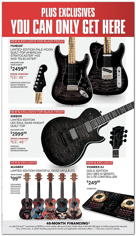 Guitar Center Black Friday 2021 Live Sale Deals Ads 70 Off Free Shipping Zouton