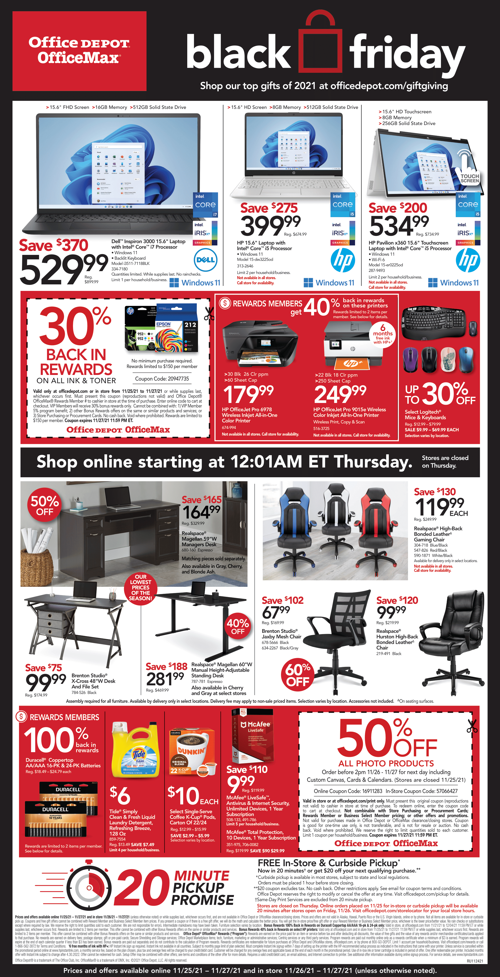 office depot black friday ad 2021