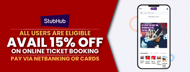 Save 15% | StubHub Online Ticket Booking