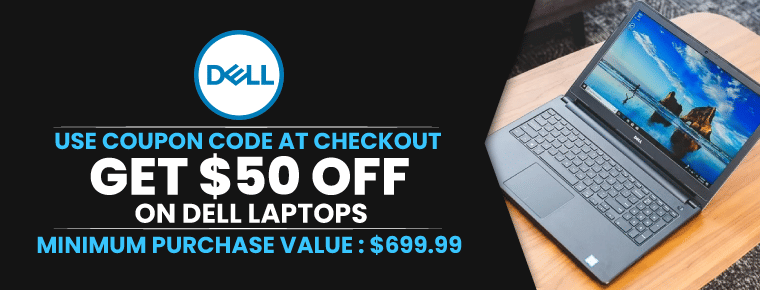 Get $50 Off On Dell Laptops