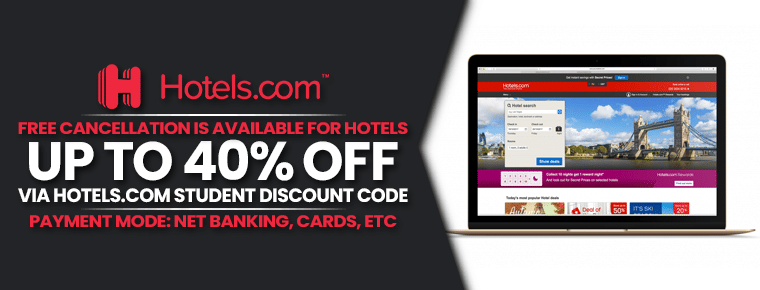 Hotels.com Student Discount 2022