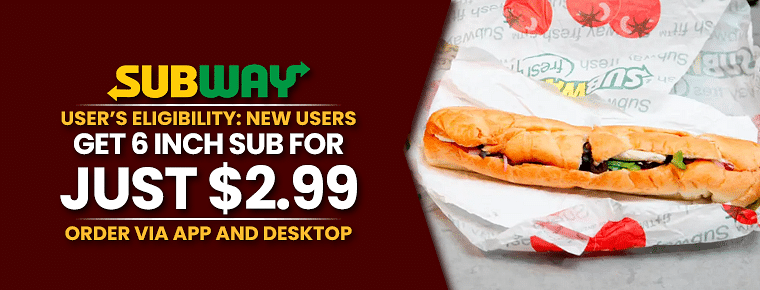 Subway Printable Coupons + QR Codes - Expires 11/26/2023