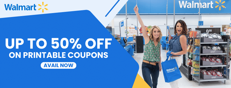 Up to 50% off on printable coupons