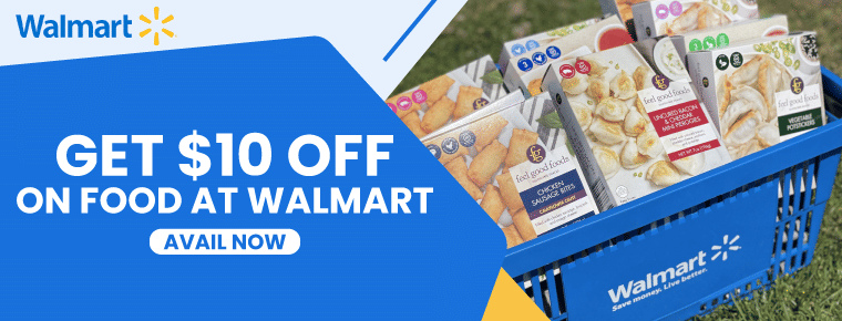 Get $10 off on food at walmart