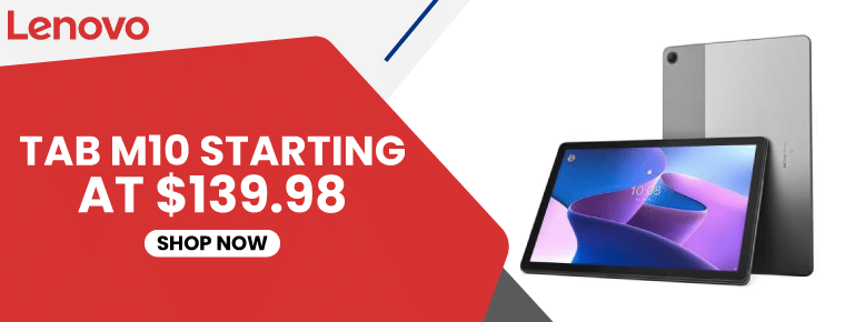 Lenovo Discount Codes For Tab M10 | Starting At $139.98