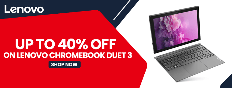 Up to 40% off on Lenovo Chromebook Duet 3