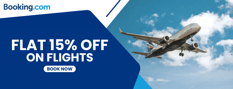 Flat 15% Off On Flights