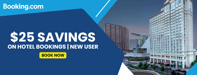 $25 savings on hotel bookings for new user