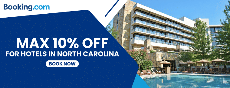 Maximum 10% off for hotels in North Carolina
