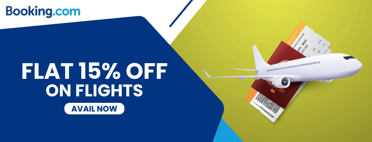 Flat 15% off on flights