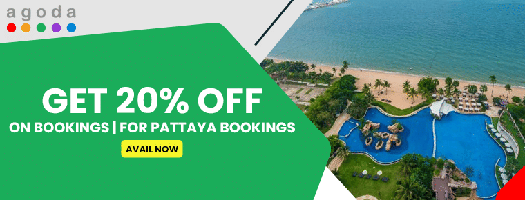 Get 20% off on bookings for Pattaya bookings