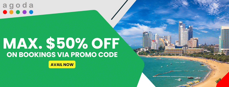 Maximum $50 off on bookings via promo code