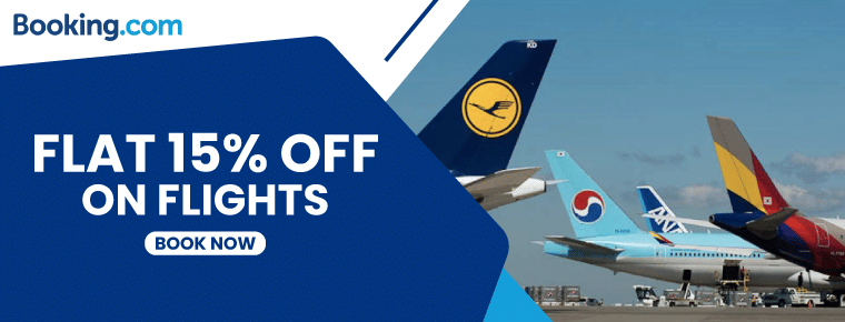 Get Flat 15% Off On Flights