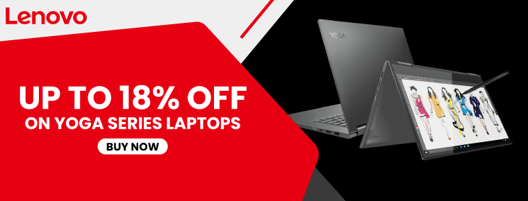 Lenovo Coupons For Yoga Series Laptops | Up To 18% Savings