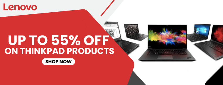 Lenovo Coupon On Thinkpad Products | Up To 55% Savings