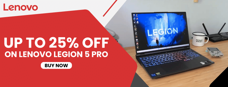 Lenovo Coupon Code For Lenovo Legion 5 Pro | Up To 25% Off