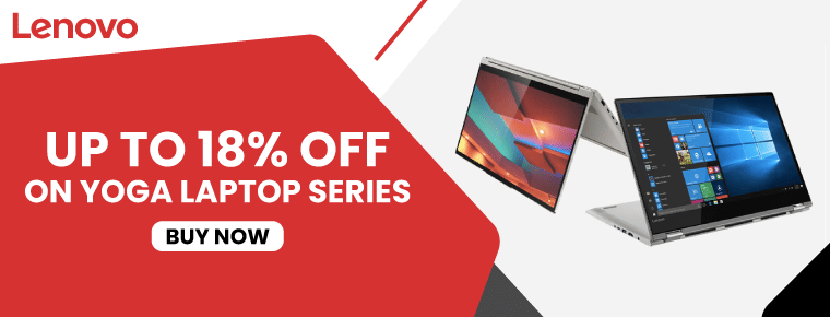 Up to 18% off on Yoga laptop series