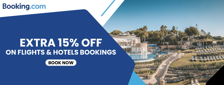 Extra 15% off on flights and hotels bookings