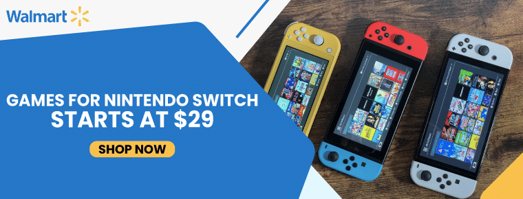 Games for Nintendo Switch in Walmart