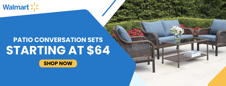Walmart Patio Conversation Sets Deals | Starting at $64