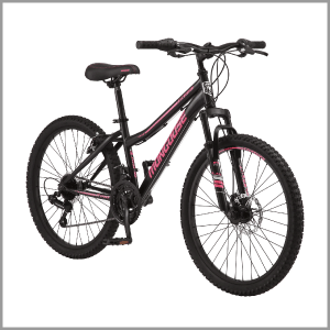 Mongoose 24-in. Excursion Unisex Mountain Bike, Black, 21 Speeds