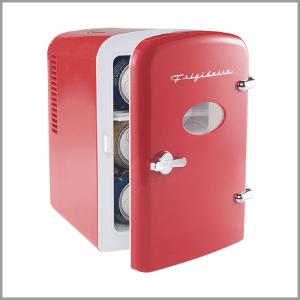 Frigidaire 6-Can Retro Mini Beverage Refrigerator, Red