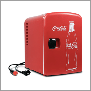 Coca-Cola 6 Can Mini Fridge 4L Mini Electric Cooler 12V Car Cooler Portable