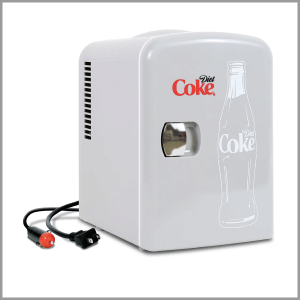 Coca-Cola 6 Can Portable Mini Cooler/Warmer Polar Bear Travel Refrigerator