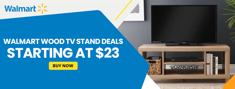Walmart Wood TV Stand Deals | Starting at $23