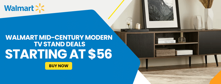 Walmart Mid-Century Modern TV Stand Deals | Starting at $56