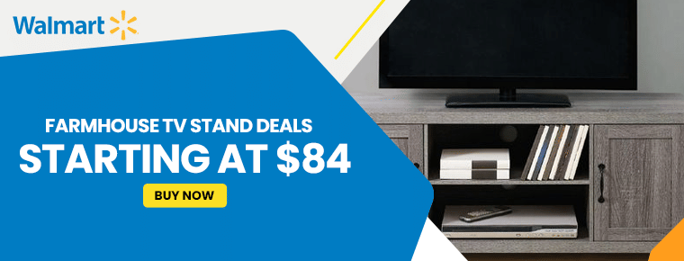 Walmart Farmhouse TV Stand Deals | Starting at $84