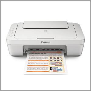 Canon PIXMA MG2522 Wired All-in-One Color Inkjet Printer [USB Cable Included], White