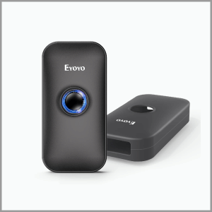 Mini 1D Wireless Barcode Scanner Bluetooth, Eyoyo 3-in-1 Bluetooth & 2.4G Wireless & Wired Connection, Portable Inventory Bar Code Reader Compatible with iPhone, Android, Windows, Mac Tablets or Computers