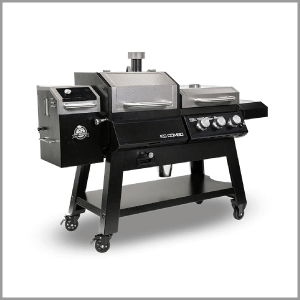 Pit Boss Platinum KC Combo, Wi-Fi and Bluetooth Wood Pellet and Gas Grill