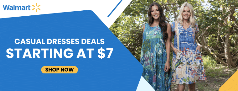 Walmart Casual Dresses Deals | Starting at $7