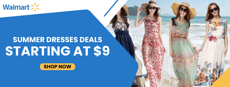 Walmart Summer Dresses Deals | Starting at $9