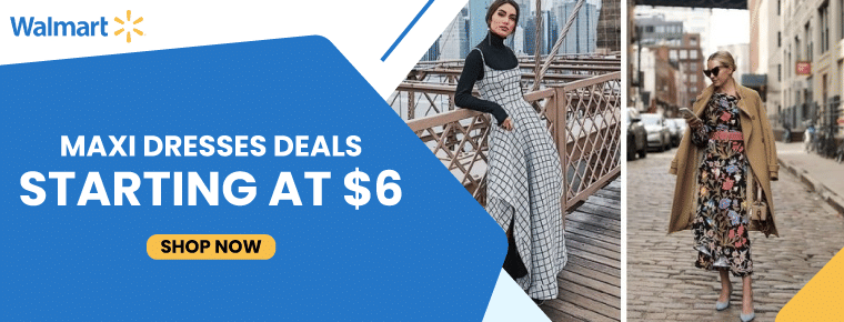 Walmart Maxi Dresses Deals | Starting at $6
