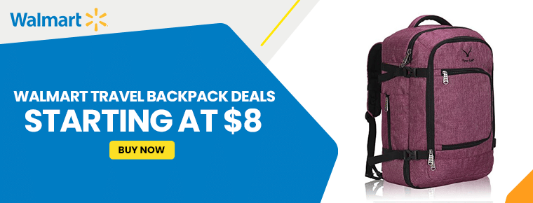 Walmart travel backpack deals starting at $8