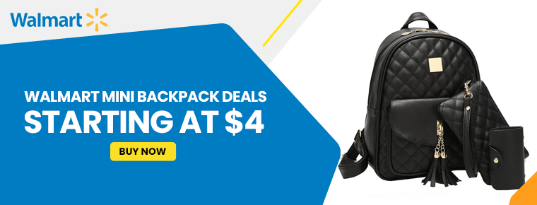 Walmart mini backpack deals starting at $4