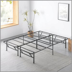 Spa Sensations by Zinus 14" Metal Smartbase Adjustable Platform Bed Frame, Queen/King