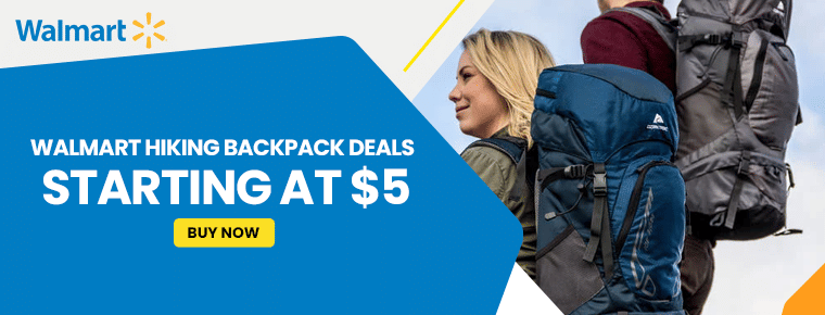 Walmart Hiking backpack deals starting at $5