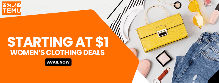 TEMU Womenâ€™s Clothing Deals | Starting at $1
