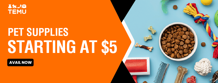 TEMU Pet Supplies | Starting at $5