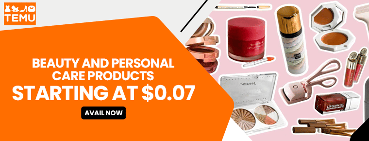TEMU Beauty and Personal Care Products | Starting at $0.07