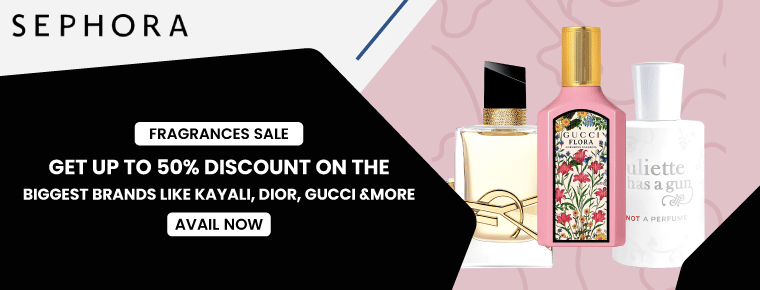 Get up to 50% discount on the biggest brands like Kayali, Dior, Gucci and more